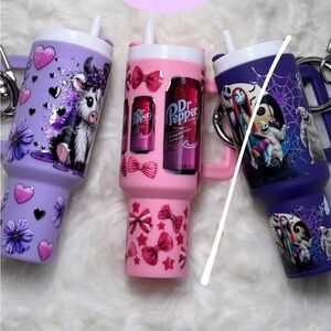 Graphic Mini Tumbler Keychains